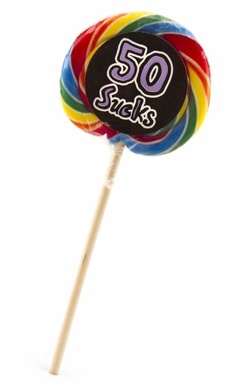 50th birthday lollipop