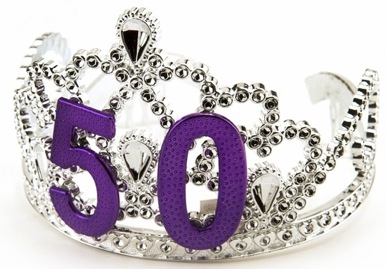 50th birthday tiara